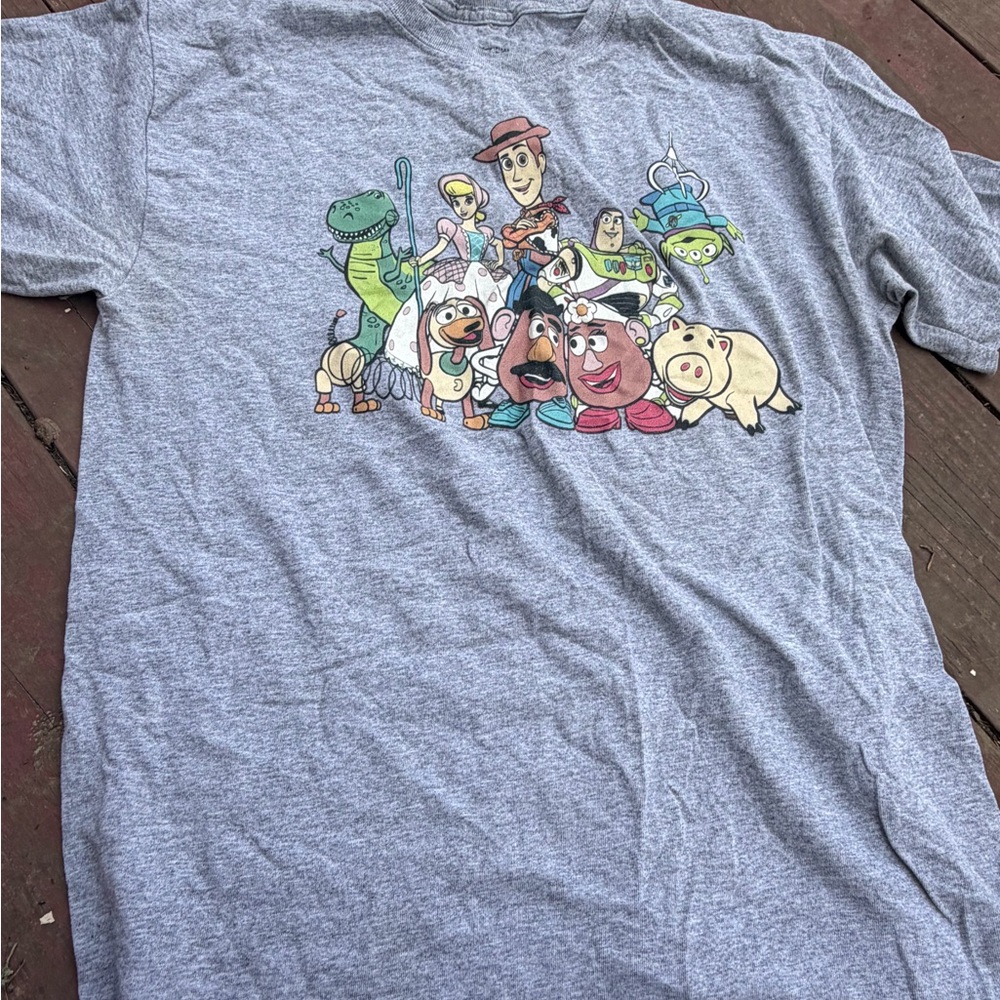 Toy Story Character Graphic Tee - Gray